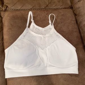 White sports bra